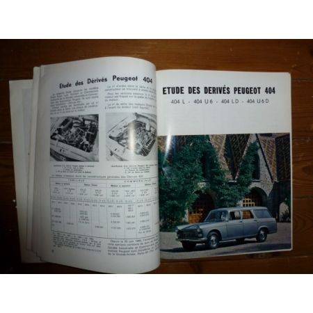 404 L LD U6 U6D Revue Technique Peugeot