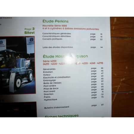 Série 4200 Revue Technique Agricole Massey Ferguson