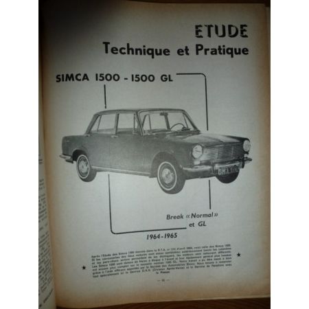 1500 64-65 Revue Technique Simca Talbot