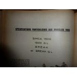 1500 64-65 Revue Technique Simca Talbot