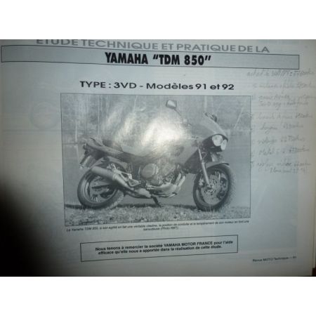 NSR CRM 125 TDM850 Revue Technique moto Honda Yamaha