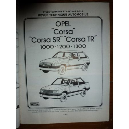 Corsa A Ess Revue Technique Opel