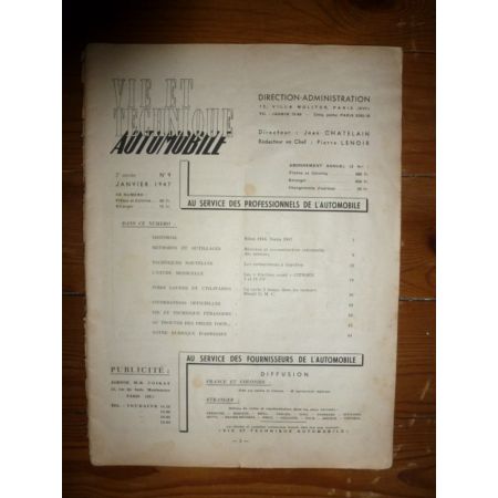 Traction AV Revue Technique Citroen