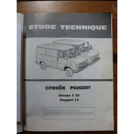 C25 J5 D Revue Technique Citroen Peugeot