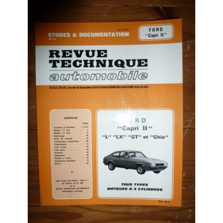 Capri II 4cyl Revue Technique Ford