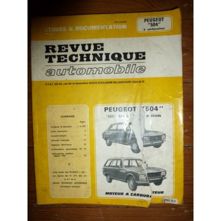 504 Carbu Revue Technique Peugeot
