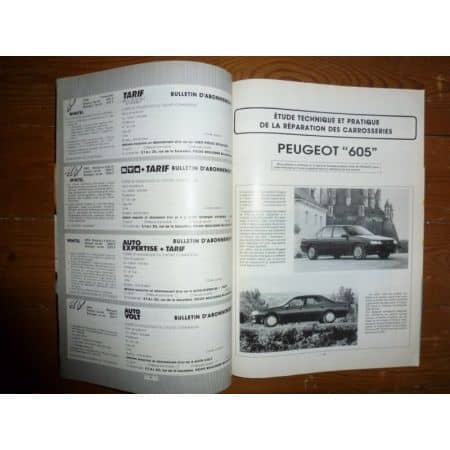 605 Revue Technique Carrosserie Peugeot