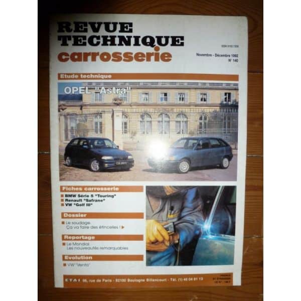 Astra Revue Technique Carrosserie Opel