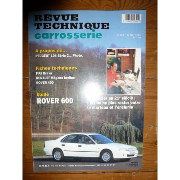 600 Revue Technique Carrosserie Rover  MG