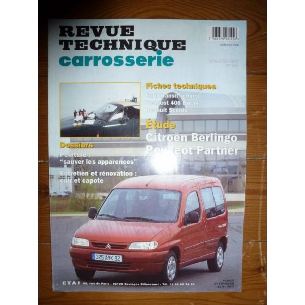 Berlingo Partner Revue Technique Carrosserie Citroen Peugeot