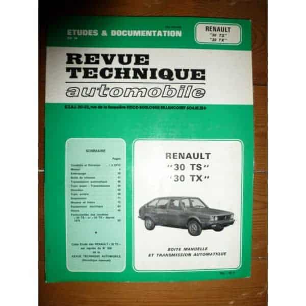 R30 TS TX Revue Technique Renault