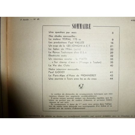 175cc 125ACT Revue Technique moto Ydral