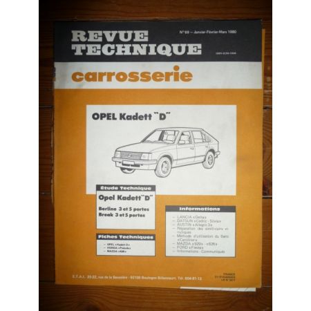 Kadett D Revue Technique Carrosserie Opel