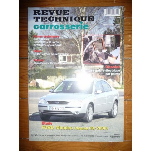 Mondeo 00- Revue Technique Carrosserie Ford