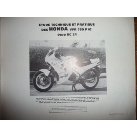 VFR750F  86 Revue Technique moto Honda