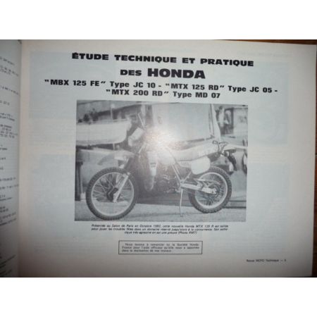MBX125 MTX125 200 Le Mans California 3 Revue Technique moto Honda Fuzzi