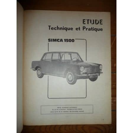 1500 Revue Technique Simca Talbot