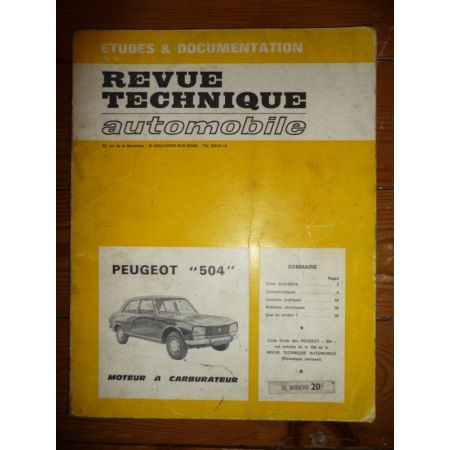 504 Carbu Revue Technique Peugeot