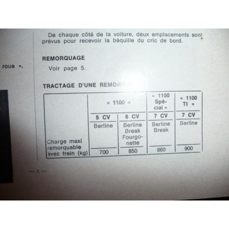 1100 Revue Technique Simca Talbot