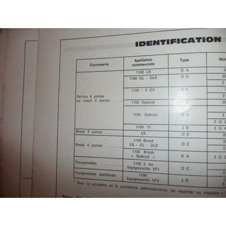 1100 Revue Technique Simca Talbot