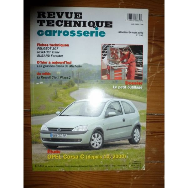 Corsa C 00- Revue Technique Carrosserie Opel