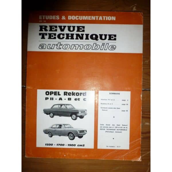 REKORD PII Revue Technique Opel