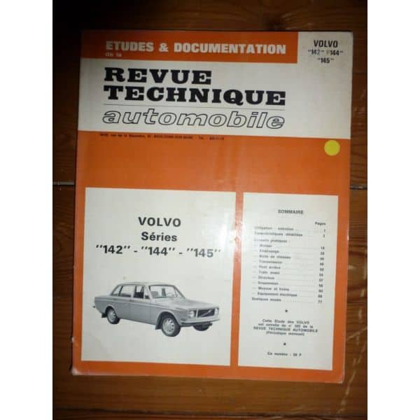 142 144 145 Revue Technique Volvo