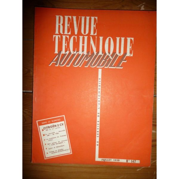 2CV Partie 1 Revue Technique Citroen