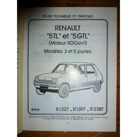 R5 TL GTL Revue Technique Renault