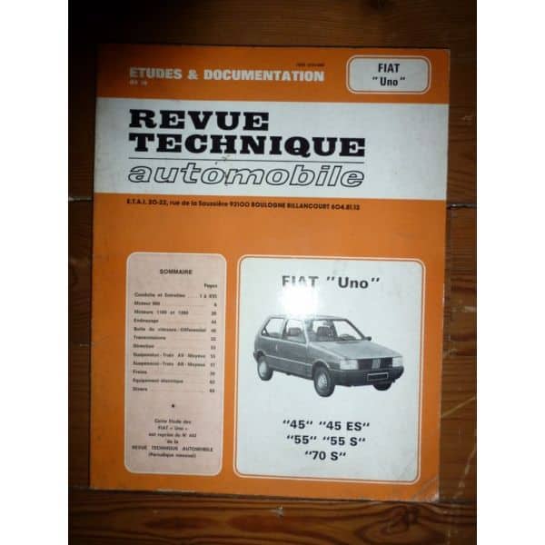 UNO Revue Technique Fiat
