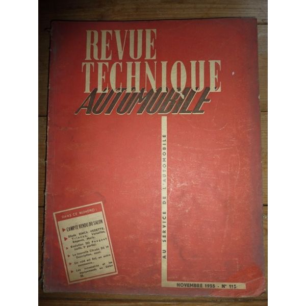 VEDETTE Revue Technique Simca Talbot