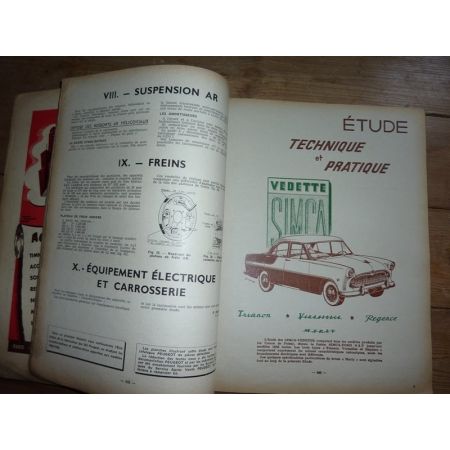 VEDETTE Revue Technique Simca Talbot