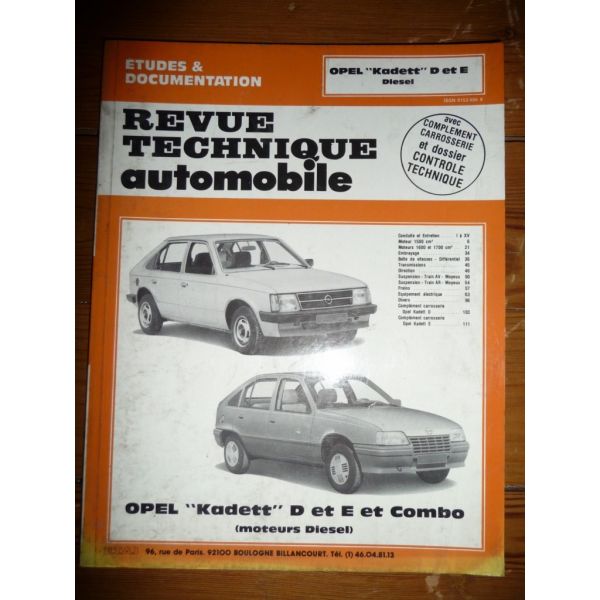 Kadett D E Revue Technique Opel