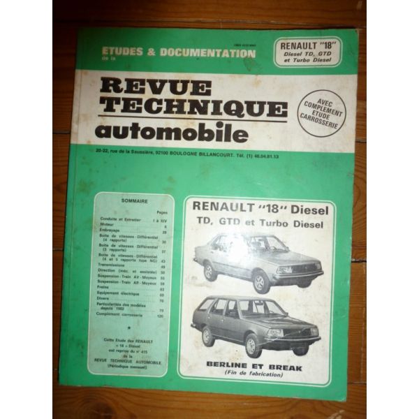 R18 Die Revue Technique Renault