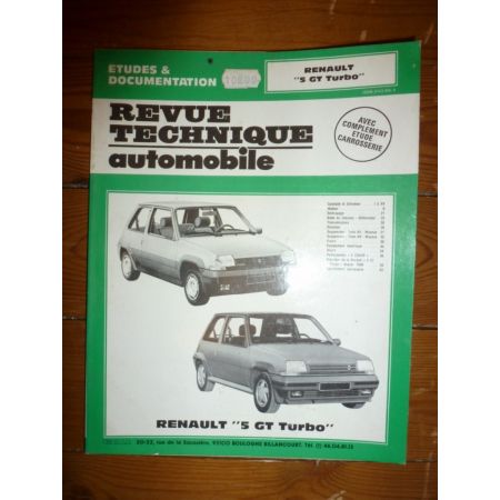 R5 GT Turbo Revue Technique Renault