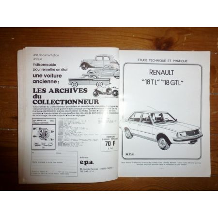 R18 TL GTL Revue Technique Renault