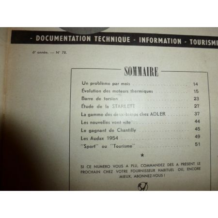 Starlett Revue Technique moto Adler Money goyon