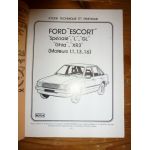 Escort 1.1 1.3 1.6 Revue Technique Ford