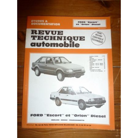 Escort Orion Die Revue Technique Ford