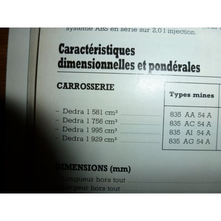 DEDRA Revue Technique Lancia