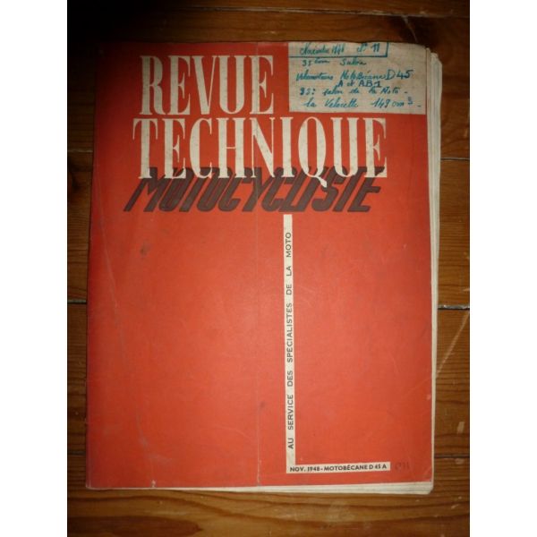 D45A AB1 Revue Technique moto Motobecane