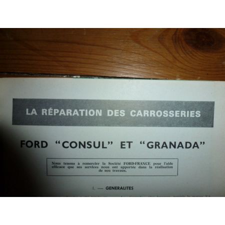 Consul Granada Revue Technique Carrosserie Ford