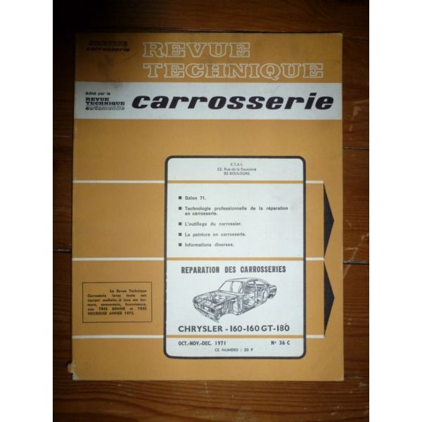 160 180 Revue Technique Carrosserie Chrysler