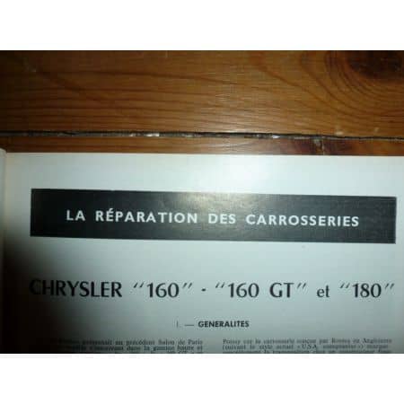 160 180 Revue Technique Carrosserie Chrysler
