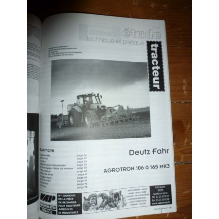 Agrotron MK3 Revue Technique Agricole Deutz Fahr