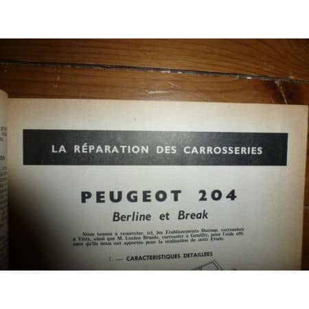 204 Revue Technique Carrosserie Peugeot