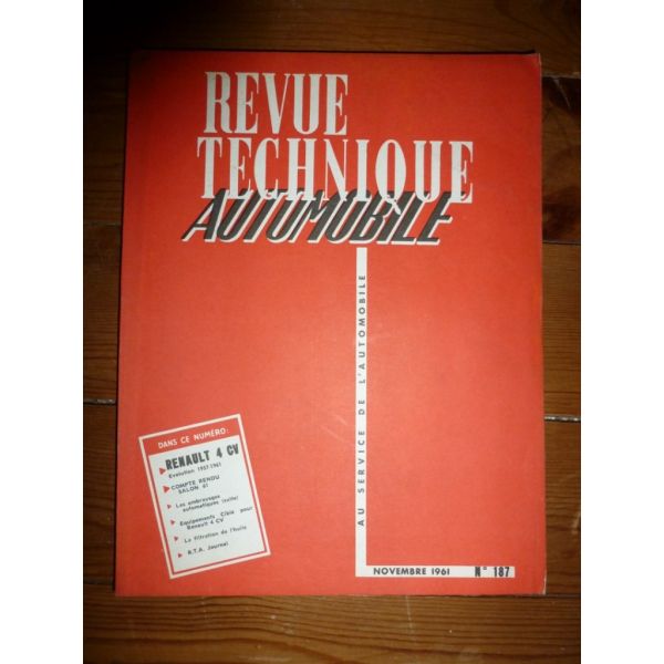 4CV 57-61 Revue Technique Renault