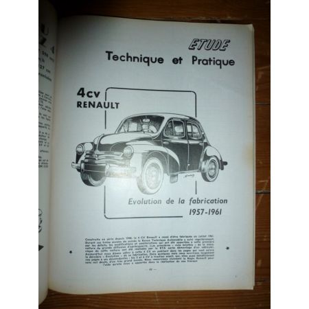 4CV 57-61 Revue Technique Renault