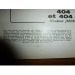 404 404 Revue Technique Peugeot