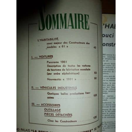 Salon 1960 Revue Technique